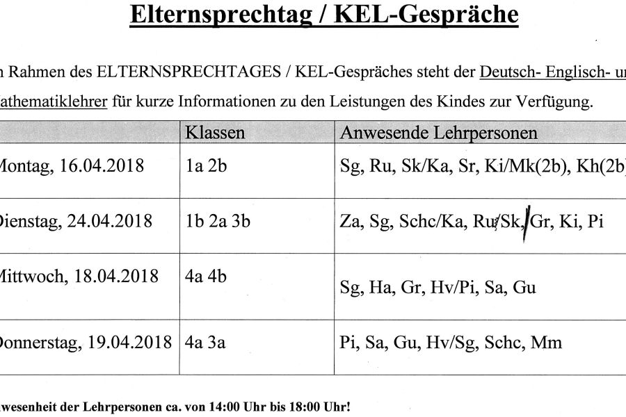 Sprechtage
